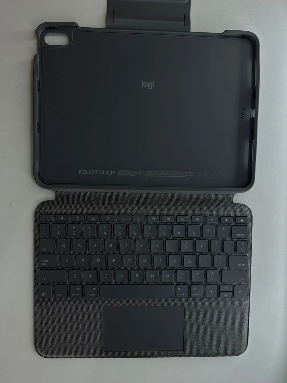 Logitech Folio Touch Tablet Keyboard Case in Gray